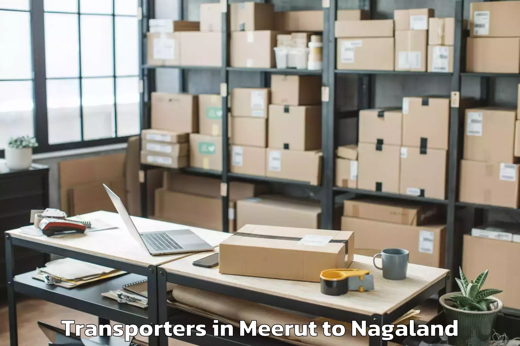 Book Meerut to Kezocha Transporters Online